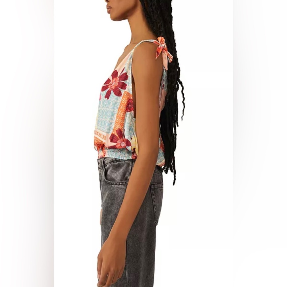 NWOT Free People Oversized Tied To You Tank Top - Picture 2 of 12